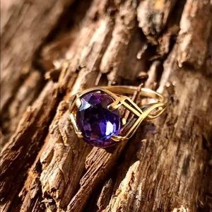 10K Gold Amethyst Ring
